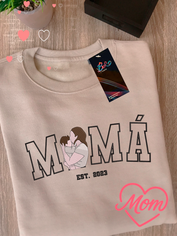 Mamá con foto minimalista - Día de la Madre