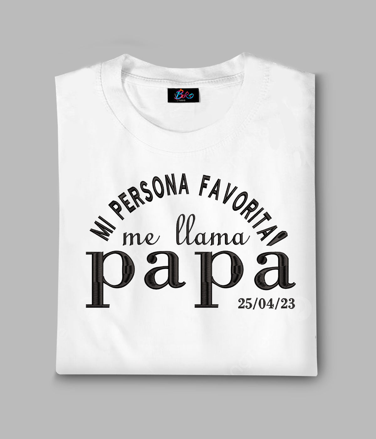 Bordado mi persona favorita me llama - Personalizable