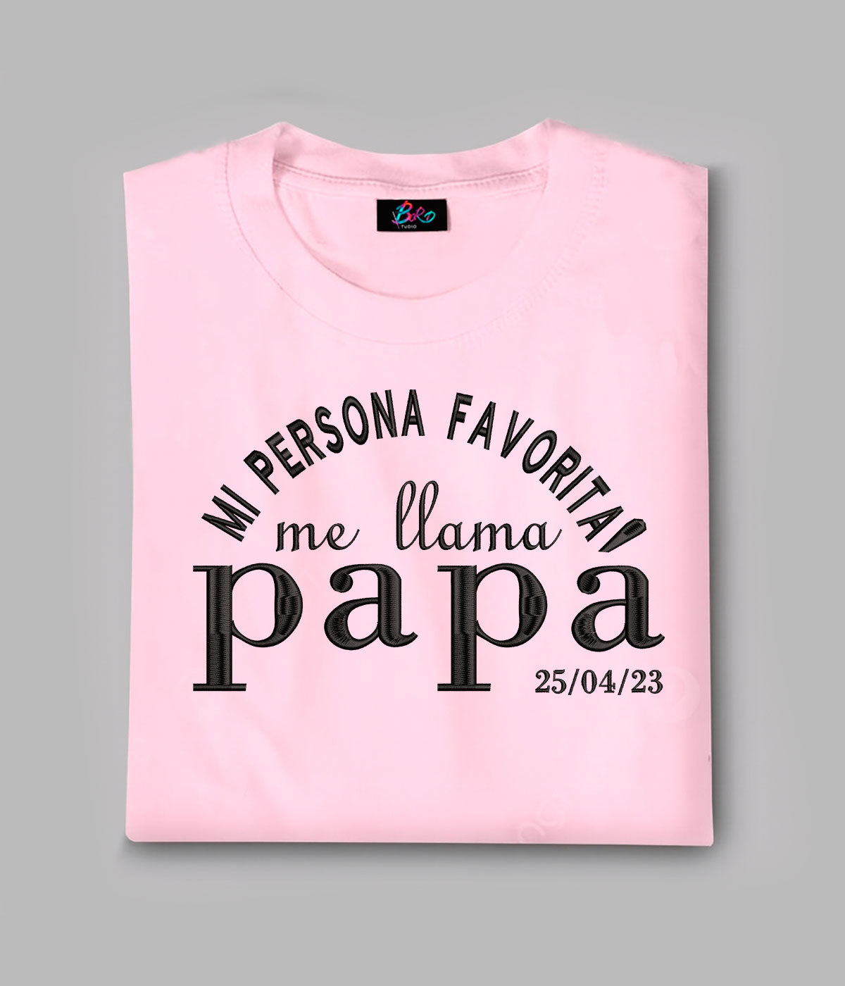 Bordado "mi persona favorita me llama" - Personalizable
