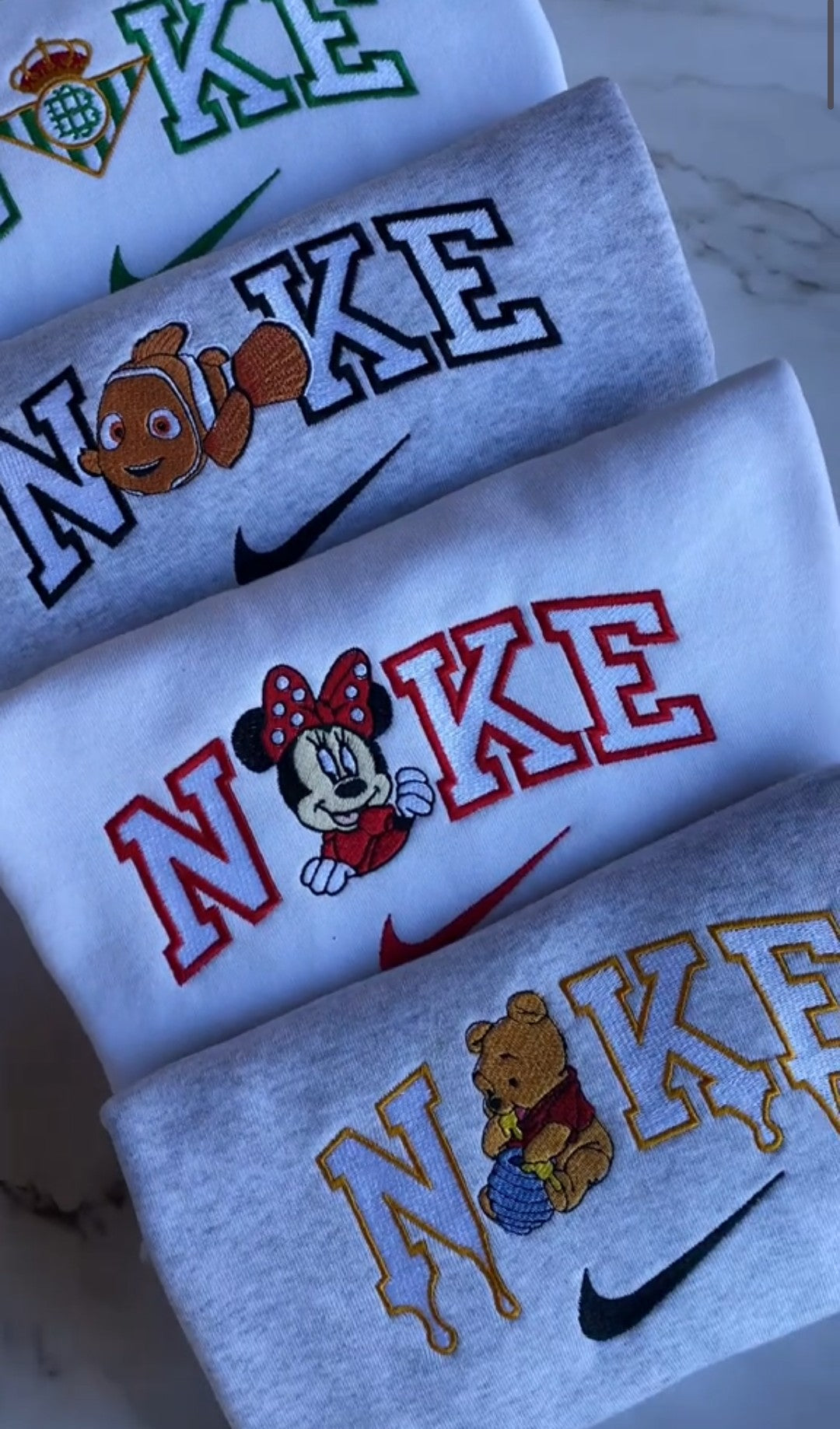 x2 Camiseta/Sudadera Bordado NKE Personalizable - Pack de 2