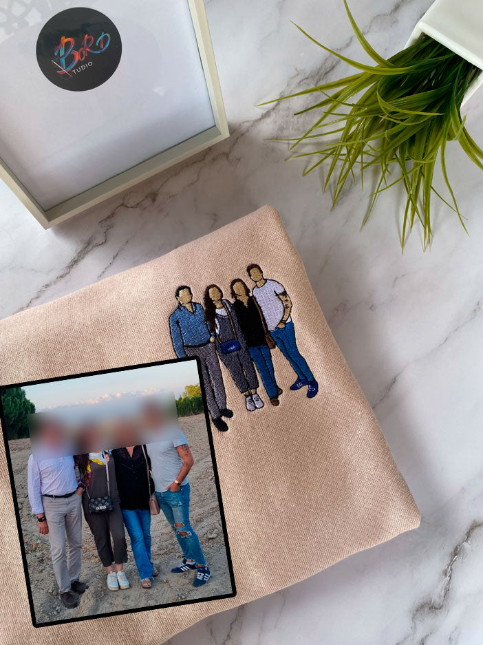 Bordado Foto minimalista Personalizable