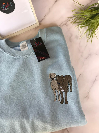 Camiseta/Sudadera Bordada Foto minimalista Personalizable
