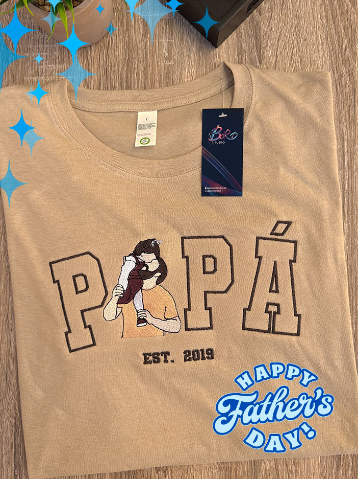 Papá / Dad con foto minimalista - Día del Padre