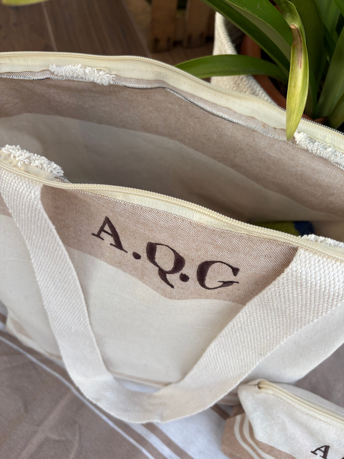 Bolsa + Neceser + Pareo de playa - Natural