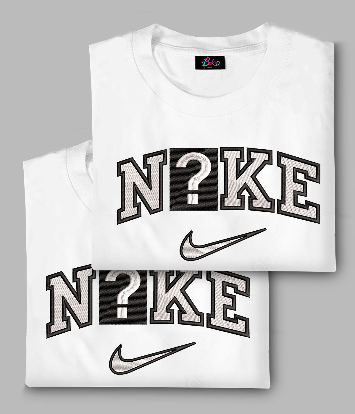 x2 Camiseta/Sudadera Bordado NKE Personalizable - Pack de 2
