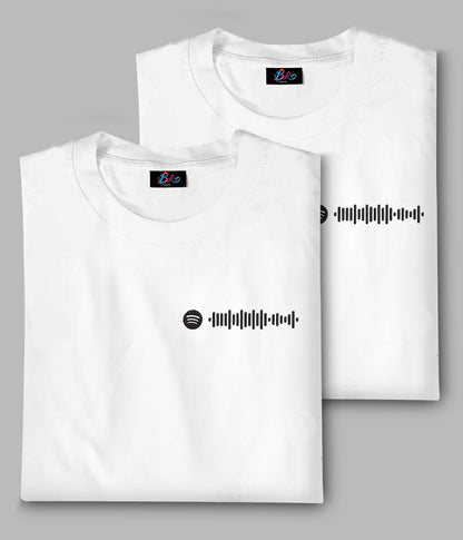 x2 Camiseta/Sudadera Bordada Spotify código - Pack de 2