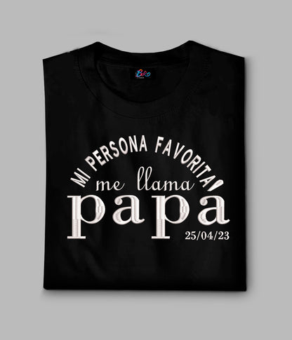 Bordado mi persona favorita me llama - Personalizable