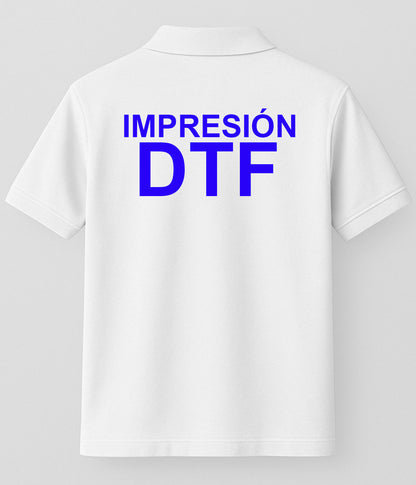 Polo Basic - DTF Espalda