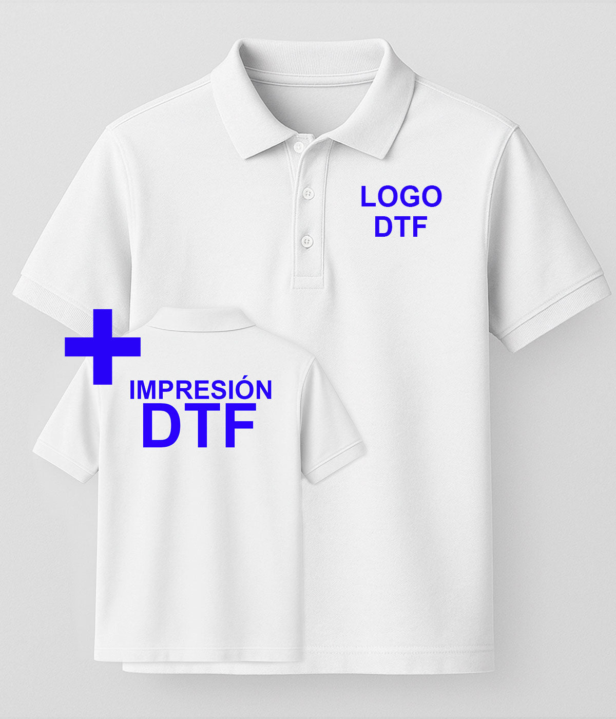 Polo Basic - DTF Pecho + DTF Espalda