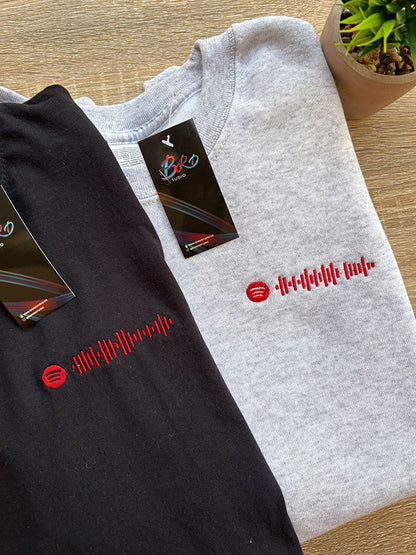 x2 Bordado Spotify código - Pack de 2 MISMO DISEÑO