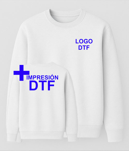 Sudadera Basic - DTF Pecho + DTF Espalda