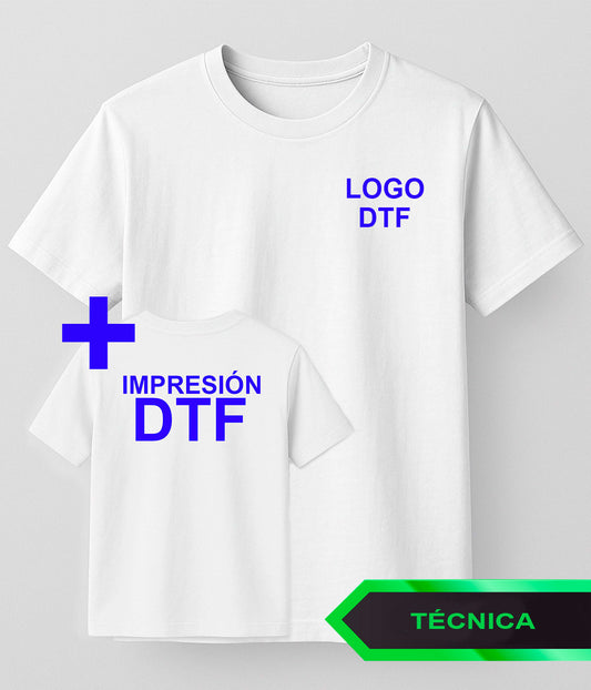 Camiseta Técnica - DTF Pecho + DTF Espalda
